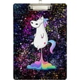 thumbnail image 1 of FMSHPON Galaxy Space Abstract Unicorn Clipboard Hardboard Wood Nursing Clip Board and Pull for Standard A4 Letter 13x9 inches, 1 of 5