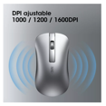 thumbnail image 4 of Mouse Gamer Wünd  Juego Inalámbrico Recargable Silenciar A9 Gris, 4 of 5
