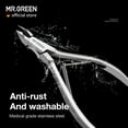 thumbnail image 2 of MR.Green Cuticle Nippers Dead Skin Remover Stainless Steel Cutters Beauty Tool, 2 of 7