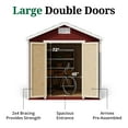 thumbnail image 4 of Little Cottage Co. 8x8 Classic Gable Shed, Outdoor Wood Storage Shed Do-It-Yourself Precut Kit, 4 of 13