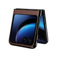 thumbnail image 4 of Case for Motorola Razr+ 2024, Classic PU Leather Back Cover Drop Protective Shell Slim Fit Shockproof Phone Case Cover for Motorola Razr+ 2024 - Brown, 4 of 8