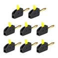 thumbnail image 2 of 8 piezas de conectores tipo banano de corriente alta de 4mm para conexión rápida bañados en oro Terminal de 32A, 2 of 8