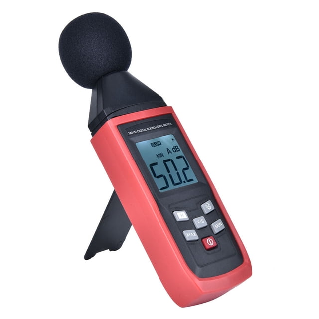 Medidor de nivel de sonido, medidor de decibelios de sonido digital LCD TA8151, comprobador de ruido, durabilidad mejorada