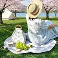 thumbnail image 2 of Foldable Waterproof Blanket 2-in-1 Mat Tote Bag Padded Beach Camping Travel, 2 of 9