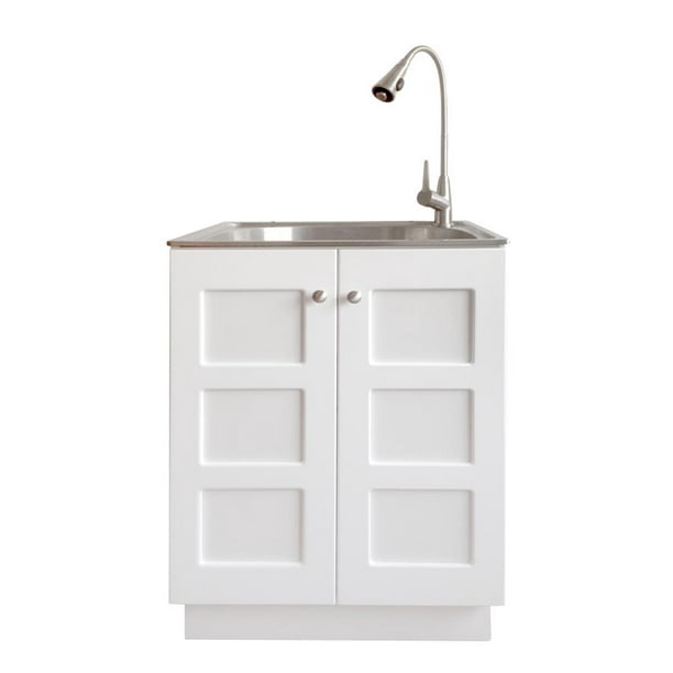 X 33 8 Stainless Laundry Sink Cabinet, Laundry Sink Cabinet Combo