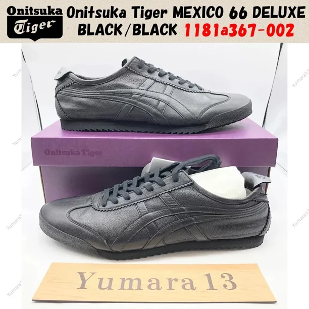 Onitsuka & Tiger MEXICO 66 DELUXE BLACK/BLACK 1181a367-002 Unisex Size