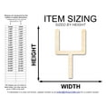 thumbnail image 2 of Unfinished Wood Football Field Goal Shape 24" / 1/2", 2 of 3