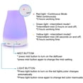 thumbnail image 3 of Diffuseurs, Diffuseur d'Huiles Essentielles Coloré 100 ml avec Mode de Brume Réglable, Diffuseur d'Arômes à Arrêt Automatique pour Chambre/bureau/voyage, 3 of 9
