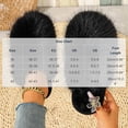 thumbnail image 5 of SAWOBUUN Womens Closed Toe Fuzzy Slippers Cozy Warm Fluffy Faux Fur House Slippers Winter Indoor Plush Scuff Slippers, 5 of 6
