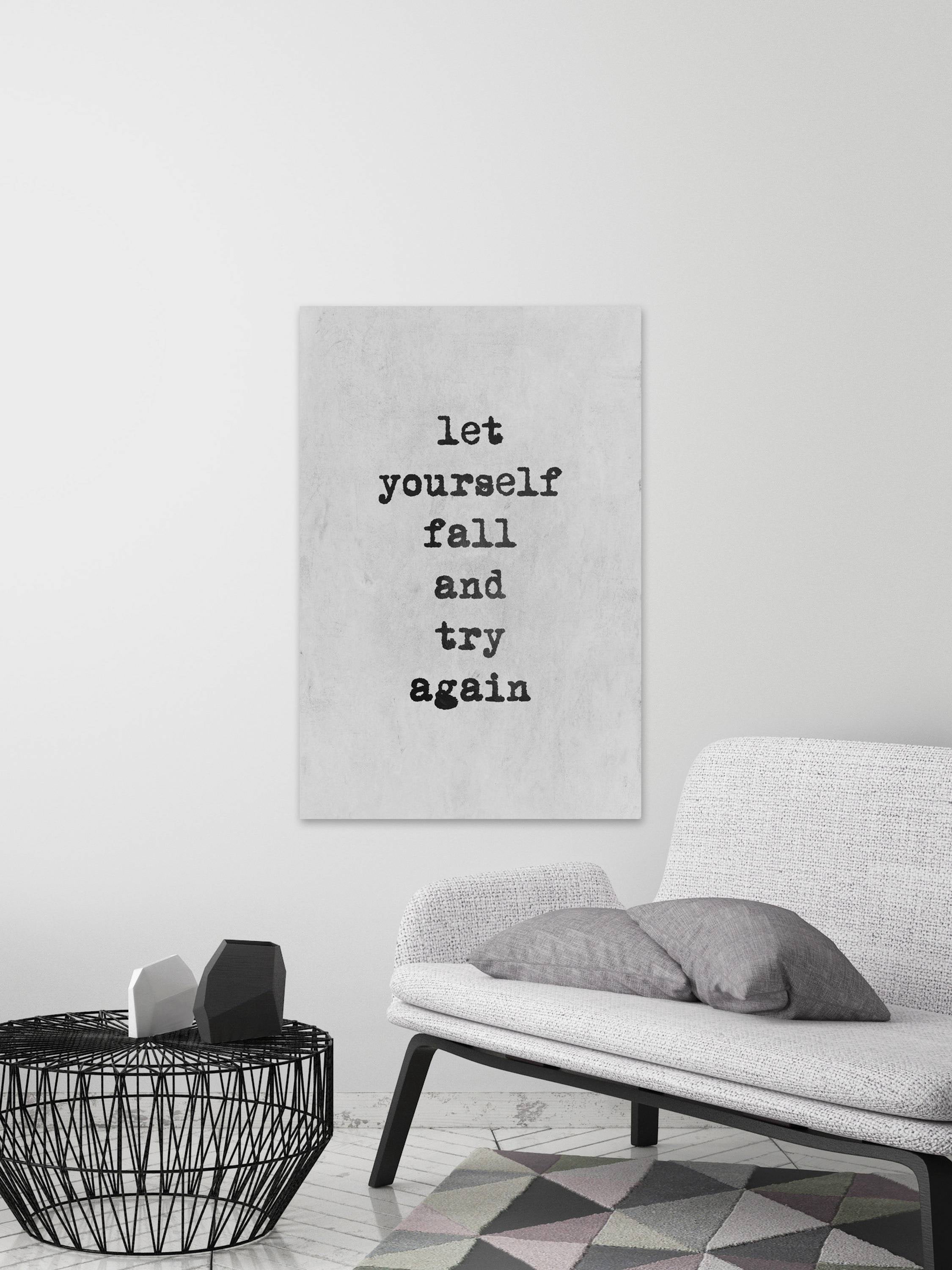 Try Again Painting Print on Wrapped Canvas