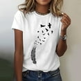 thumbnail image 2 of Summer Tops for Women Summer Shirt for Women Plain Tees Thin T Shirts Miss Long Sleeve Shirts T Casual Long Sleeves Tops Leggings Short Sleeve Cute White XL, 2 of 4