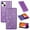 Purple, variant on SaniMore Magnetic Flip Wallet Case for iPhone 14 Plus 6.7", PU Leather Ultra-Thin Glitter Cover Buil-in Card Slot & Kickstand Shockproof Protective Shell for iPhone 14 Plus, Black