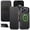 Black, variant on Dteck Magnetic PU Leather Wallet Case for iPhone 17 Pro Max, Shockproof PU Flip Cover with Card Holder Magnetic Closure Stand Function Case, Brown