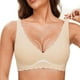 thumbnail image 3 of WILLBEST Brasier Deportivo Mujer Sujetadores De Pétalos De Escote En V Profundo Para Mujer, Sin Aros, Suaves, Sin Aros, Cómodos Y Sin Costuras., 3 of 3