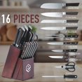 Premium Kitchen Knife Set 16 Piece German High Carbon Stainless Steel
