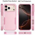 thumbnail image 6 of iPhone 17 Pro Max Case , 2 in 1 Phone Case for iPhone 17 Pro Max 6.9 inch ,Takfox Shockproof Protection Heavy Duty Armor Hard Plastic & Rubber Rugged Full Body Bumper Cover- Rose Gold, 6 of 9