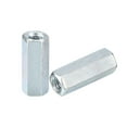 thumbnail image 1 of Unique Bargains 5pcs M6x10x25mm Coupling Nuts Galvanized Carbon Steel Hex Threaded Rod Coupler Motherboard, (New) 5 Count, 1 of 4