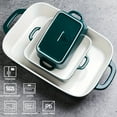thumbnail image 4 of 12.8 x 8.9 Inches Ceramic FortuneKey Trading Bakeware Set, Rectangular Porcelain Baking Pans for Cooking, Kitchen, Cake, Dinner, Banquet and Daily Use, 4 of 11