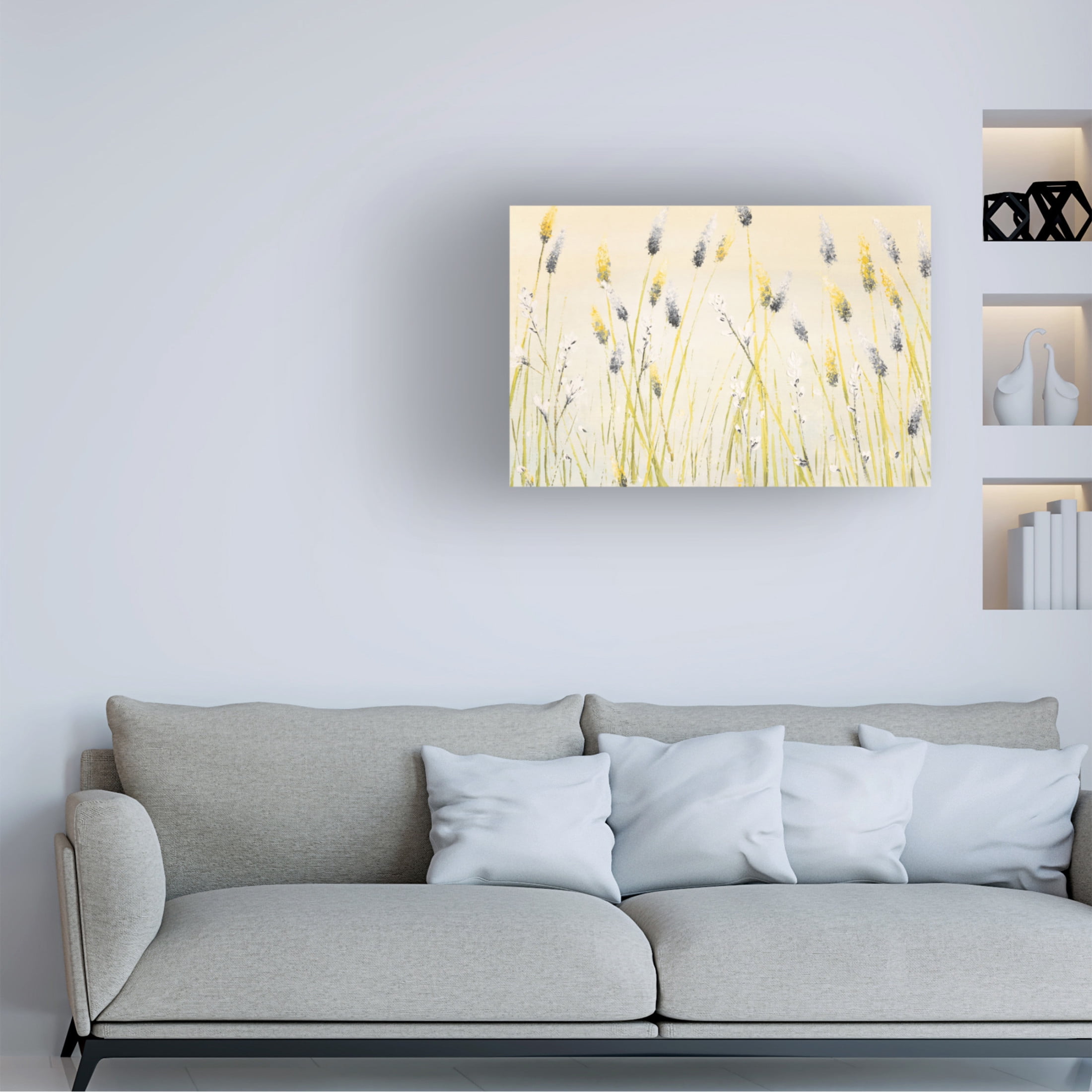 Canvas Wall Art - Emma Coghlan 'Bugbane Field' Wall Art for Living Room, Bedroom, or Office Décor by Trademark Fine Art - 47 x 30 Inches