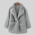 thumbnail image 5 of Gubotare Little Girls Single Trench Coat Dress Outerwear (Grey,2-3Y), 5 of 5