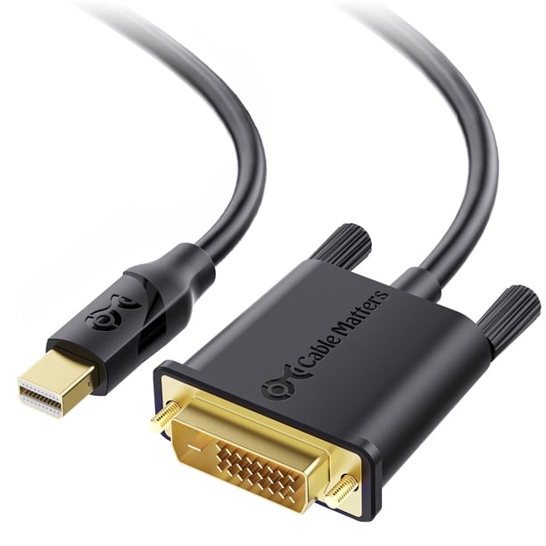 Cable Matters de Mini DisplayPort a DVI de 1,8 m, color negro