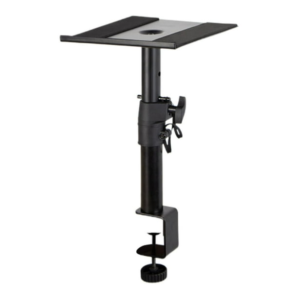 Soporte para monitor de estudio, soporte para altavoz, equipo de audio, antideslizante, profesional, de acero. Con abrazadera en C