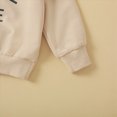 thumbnail image 6 of NOLDARES Infant Toddler Baby Boy Clothes 2pcs Long Sleeve Sweatshirt Tops Casual Joggers Pants Graphic Outfits Set Casual Clothing(Beige,18-24 M), 6 of 9