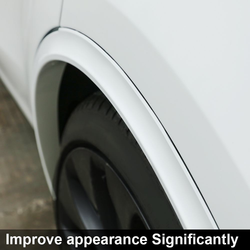 Tesla Model Y 2020-2023 Wheel Molding Fender Flare Set – Front/Rear LH RH, Textured Black