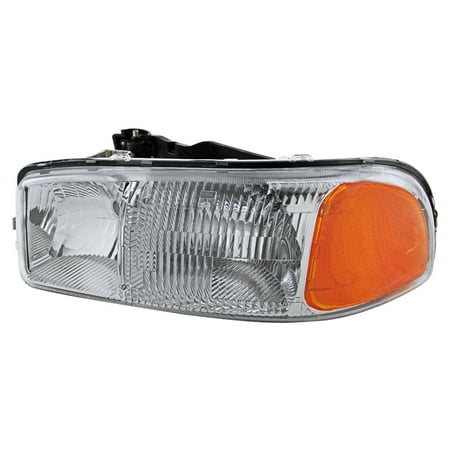 Denali Driver - Spec-D Tuning Gmc 1999-2006 Sierra 2001-2006 Yukon Denali Xl Chrome Left Driver Side Headlight 1Pc 1999 2000 2001 2002 2003 2004 2005 2006 (Left + Right)