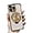 Gold, variant on for iPhone Case,Luxury 4 Corners Airbag ElectroPlated Clear with Glitter Kickstand Ring Camera Lens Protection Shockproof Phone Case (Green,iPhone 12)