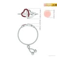 thumbnail image 6 of ANGARA Natural Ruby Intertwined Heart Bolo Ring in 14K White Gold for Women (Size-1mm) | July Birthstone Jewelry for Her | Natural Ruby Rings, 6 of 9