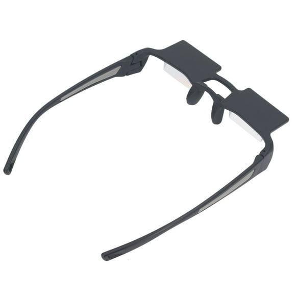 90 Degree Prism Glasses, ABS Optical Glass Horizontal Lazy Glasses Reduce Eyestrain for Watching TV