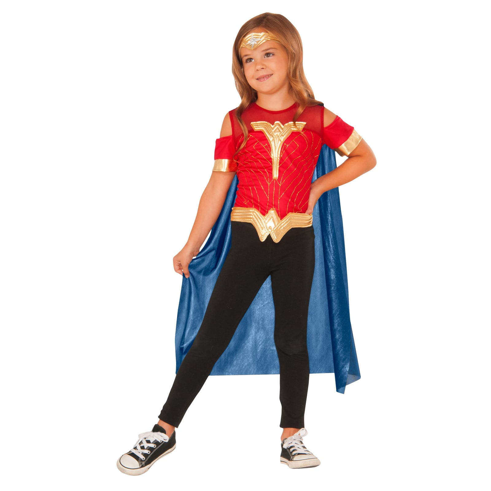 Wonder Woman Costume Top Set - Walmart.com