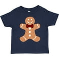 thumbnail image 3 of Inktastic Cute Gingerbread Man with Red Plaid Bowtie Boys or Girls Toddler T-Shirt, 3 of 5