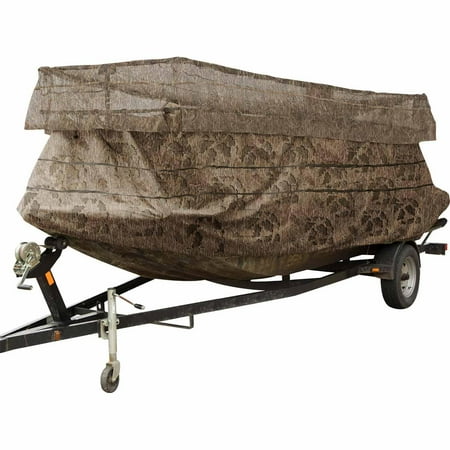 Drake Waterfowl Ghillie Boat Blind with No-Shadow Dual Action Top