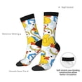 thumbnail image 4 of Cauagu Ducks and Anchors Print Crew Socks for Women and Men,Adult Athletic Running Socks 1-Pair Sports Socks Work Gear Socks with Moisture Wicking, 4 of 6