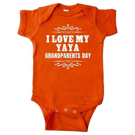 

Inktastic Grandparents Day I Love My Yaya Gift Baby Boy or Baby Girl Bodysuit