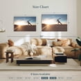thumbnail image 4 of Elephant Stock Street Runner Wall Art - Horizontal Canvas Wall Art - Living Room Wall Decor - Sports Canvas - Blue And Brown Decor - 39" x 26", 4 of 8