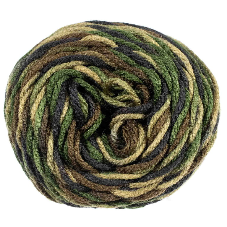 Craft County Size 4 (Medium) Acrylic Fiber Yarn - Machine Washable - Knit or Crochet with Many Pattern and Color Options, Size: 4 Medium, Black
