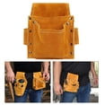 thumbnail image 3 of Bolsa de herramientas multifuncional para la cintura, de piel de vaca gruesa y portátil, para guardar herramientas., 3 of 14
