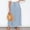 Blue, variant on Women's Fashion Casual High Waisted MIDI Boho Style Pleated Skirt Corduroy Skirts for Women Knee Length Extra Long Twin Bed Skirt Maternity Pencil Skirt Wrap Skirt Skirts for Women Midi Length Linen