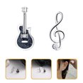 thumbnail image 2 of MasteelfCA 1 Paire de Boucles d'Oreilles Guitare Note de Musique Boucles d'Oreilles Asymétriques pour Femmes, 2 of 8