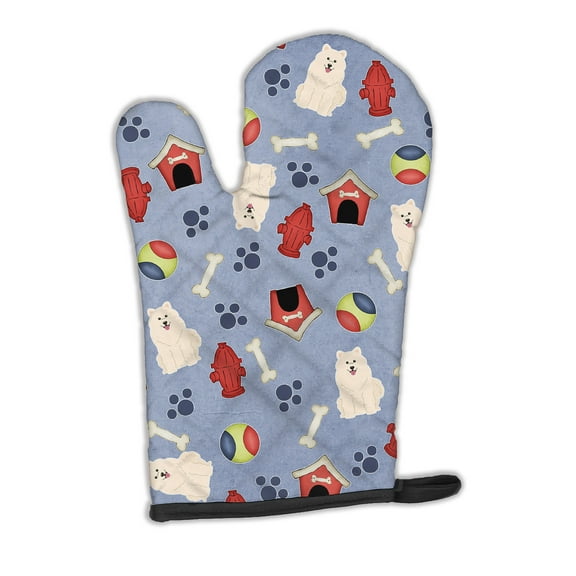 Carolines Treasures BB2643OVMT Dog House Collection Samoyed Oven Mitt Large multicolor