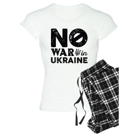 

CafePress - No War In Ukraine - Women s Light Pajamas