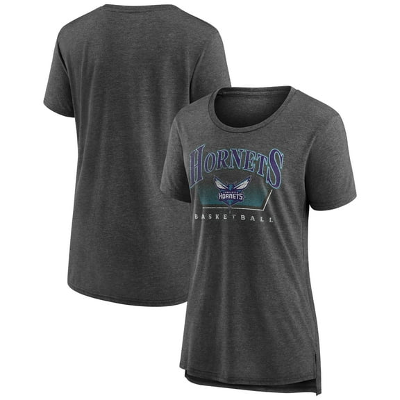 Women's Gray Charlotte Hornets Selection Tri-Blend T-Shirt