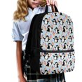thumbnail image 3 of Uourmeti Penguin Ice Cream Pattern Backpack, Large Storage School Backpack 17 Inch Smooth Zipper Student Bookbag for Daily Use Travel, 3 of 6