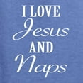 thumbnail image 5 of Wild Bobby I Love Jesus and Naps Inspirational/Christian Men Graphic Tee, Vintage Heather Blue, XX-Large, 5 of 5