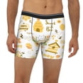 thumbnail image 2 of Rateoe Farm Bee Cute Honey Print Men’s Underwear Boxer Briefs Soft Comfortable Underwear Boxer Briefs, Long Leg Briefs,Anti-chafing Boxer Briefs, 2 of 7