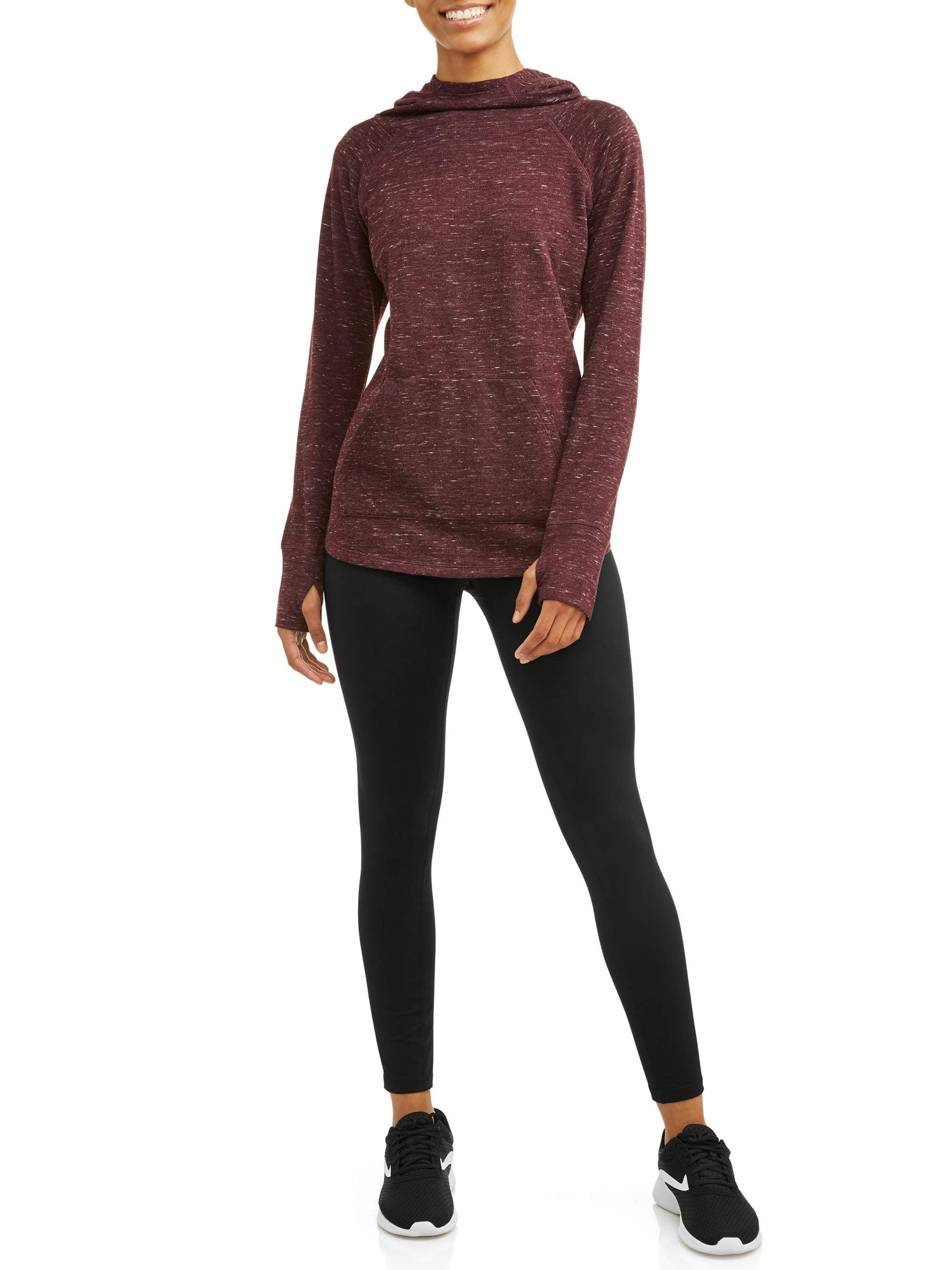 athletic works fleece pullover hoodie and legging set