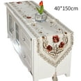 thumbnail image 2 of table cloth table runner embroidery table cloth embroidery table runner embroidery floral table runner, 2 of 9